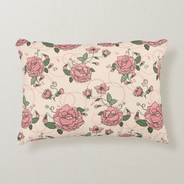 Floral pattern 5 decorative cushion (Front)
