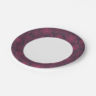 Floral Pattern 5 Paper Plate