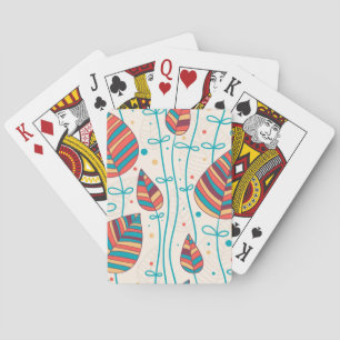 Floral pattern 5 playing cards