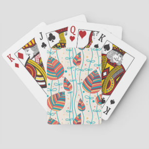 Floral pattern 5 playing cards