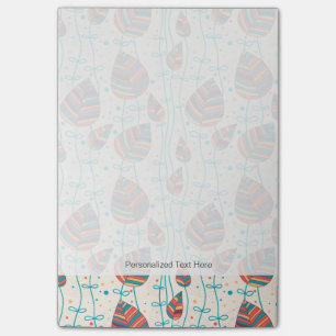 Floral pattern 5 post-it notes