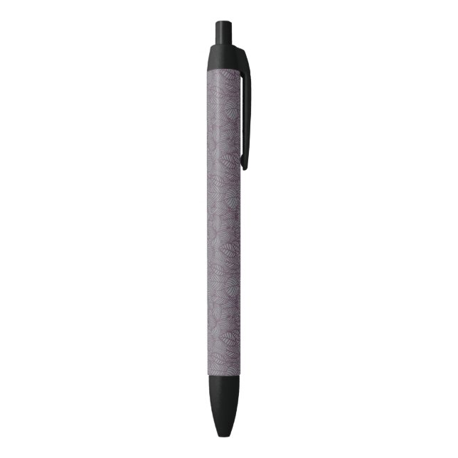 Floral Pattern 7 Black Ink Pen (Bottom (Vertical))