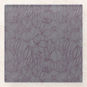 Floral Pattern 7 Glass Coaster