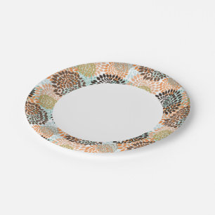 Floral Pattern 7 Paper Plate