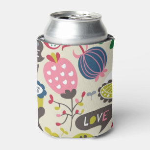 Floral Pattern 8 Can Cooler