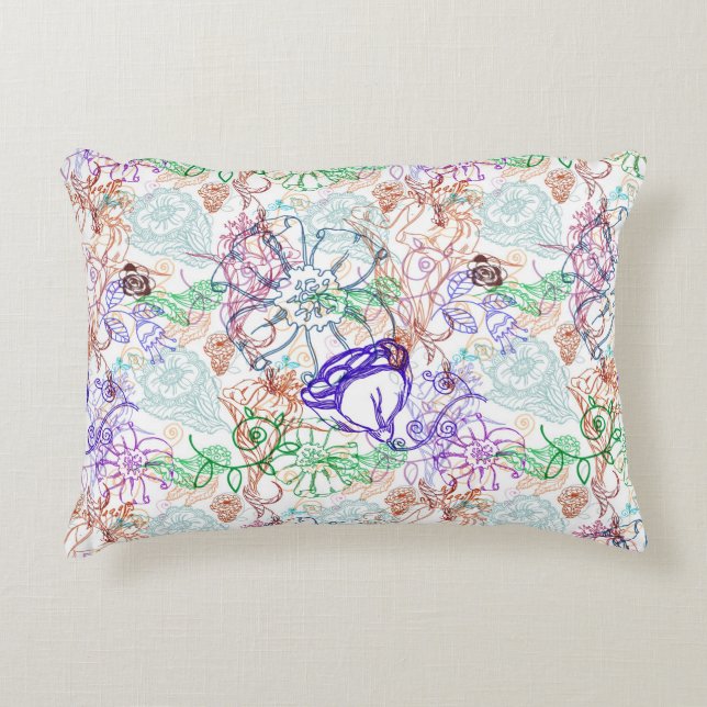 Floral Pattern 8 Decorative Cushion (Front)