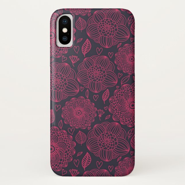 Floral Pattern 9 Case-Mate iPhone Case (Back)