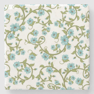 Floral Pattern 9 Stone Coaster