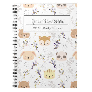 Floral Pattern, A Bouquet of Colourful Flowers Notebook