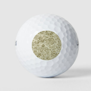 Floral Pattern Antique Damask Paisley Golf Balls