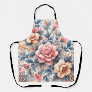 Floral pattern apron