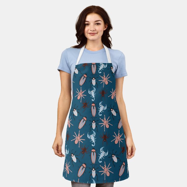 Floral Pattern Apron (Worn)