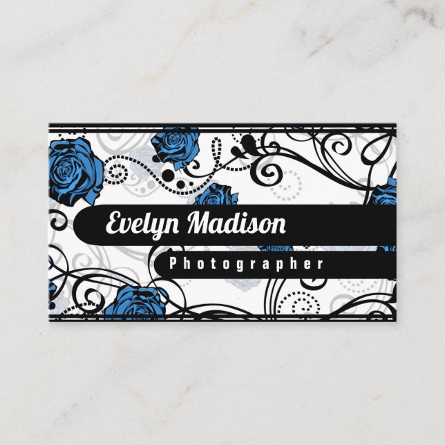 Floral Pattern Background c0945 Business Card (Front)