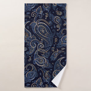 Floral pattern, background In art nouveau style, v Bath Towel