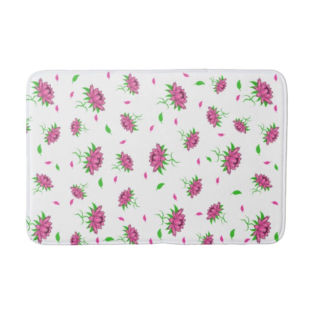 Floral pattern bath mat (Front)