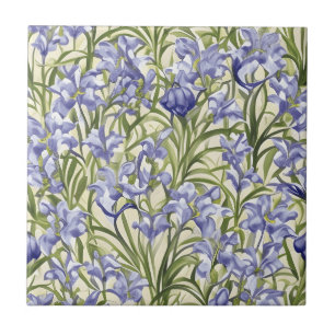 Floral Pattern Bluebell Flowers Tile