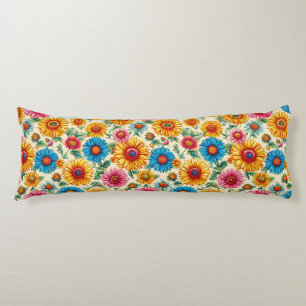 Floral pattern body cushion