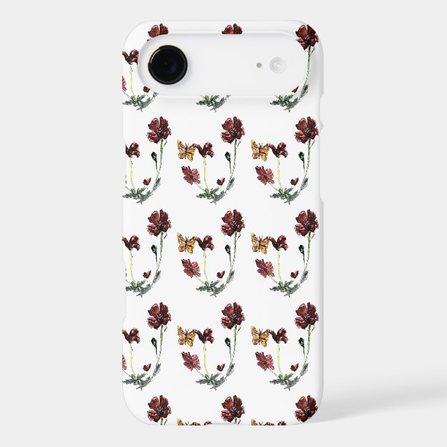 Floral Pattern Butterfly Poppy (Back)