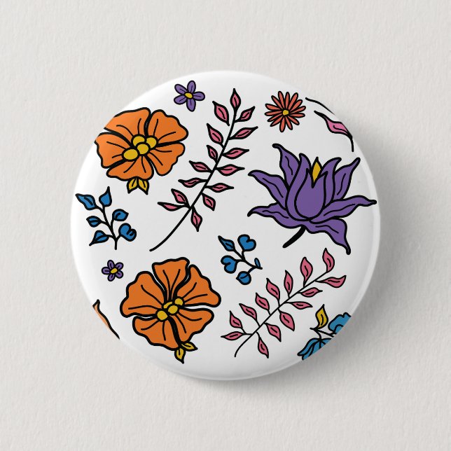 Floral Pattern Button (Front)