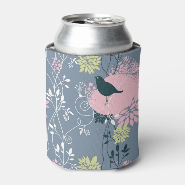 Floral Pattern Can Cooler (Can Front)