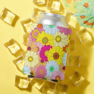 floral pattern can cooler