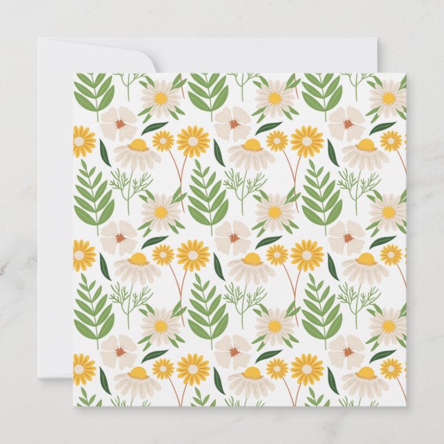 Floral Pattern Card (Front)
