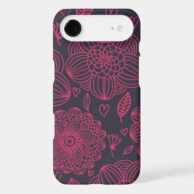 Floral Pattern Case-Mate iPhone Case (Back)