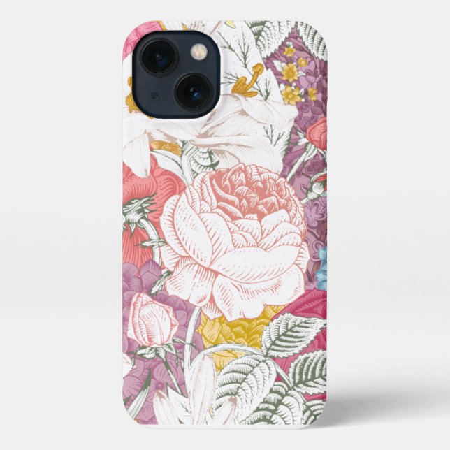 floral pattern cell phone case (Back)