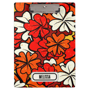 Floral pattern clipboard