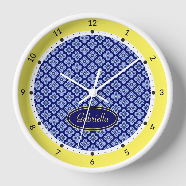 Floral pattern clock (Front)