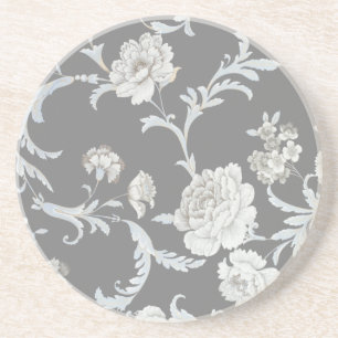 Floral pattern coaster
