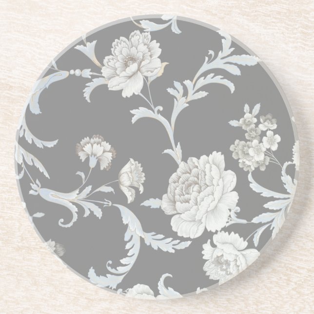 Floral pattern coaster (Front)