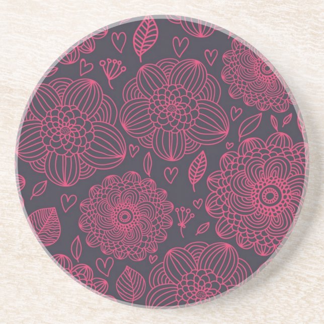 Floral Pattern Coaster (Front)