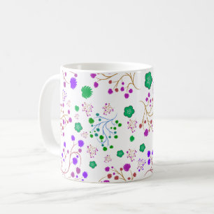 Floral pattern coffee mug