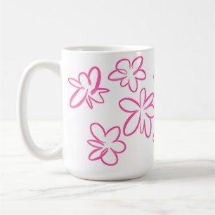 Floral pattern coffee mug