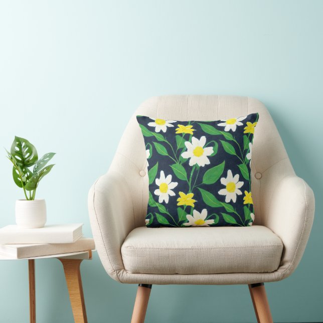 Floral Pattern Cushion (Chair)