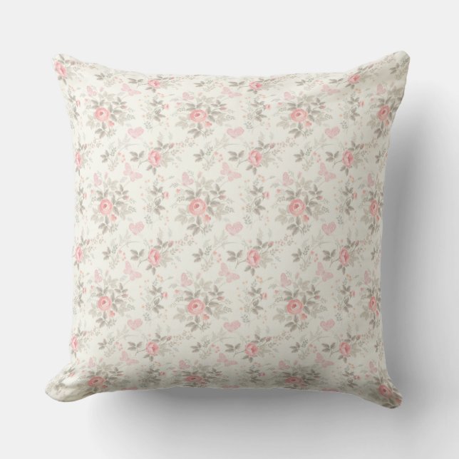floral pattern cushion (Front)