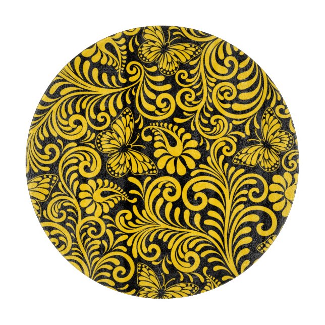 FLORAL PATTERN   CUTTING BOARD (Front)