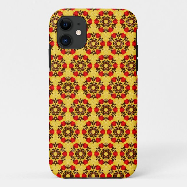 Floral pattern damask  seamless Case-Mate iPhone case (Back)