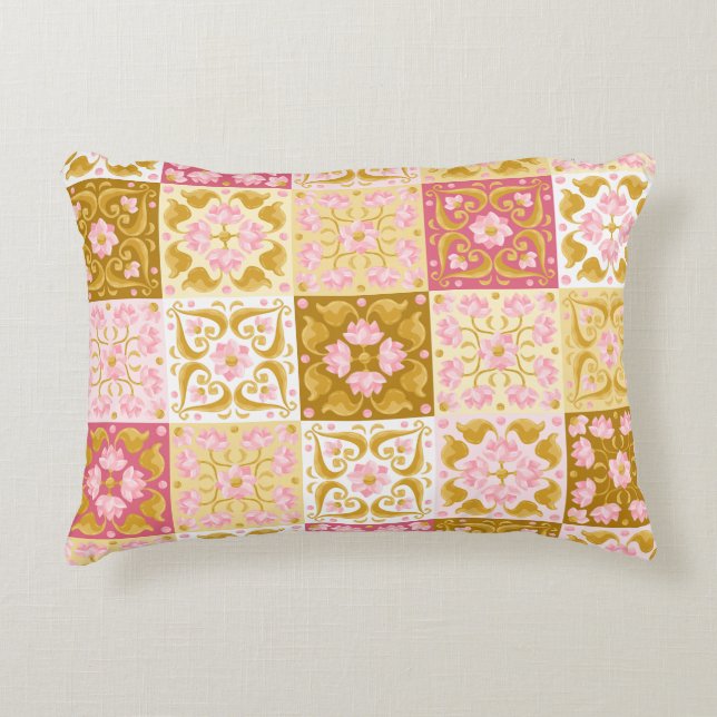 Floral Pattern  Decorative Cushion (Front)