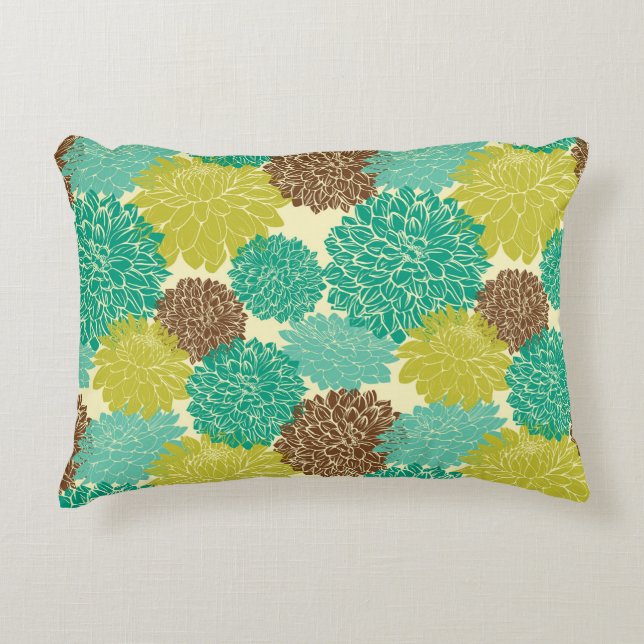 Floral Pattern Decorative Cushion (Front)