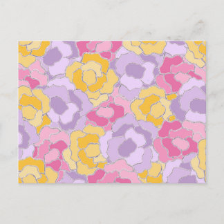 Floral Pattern Design Postcard