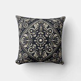 Floral Pattern Design Throw Pillow