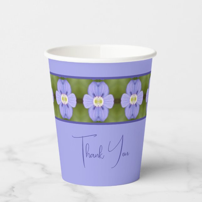Floral Pattern Designer Paper Cups (Left)