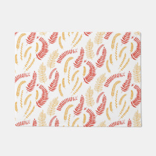 Floral pattern doormat