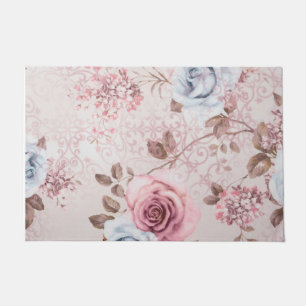 Floral pattern doormat
