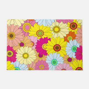 floral pattern doormat