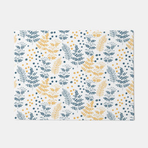 Floral pattern doormat