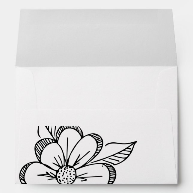Floral Pattern Envelope (Back (Bottom))