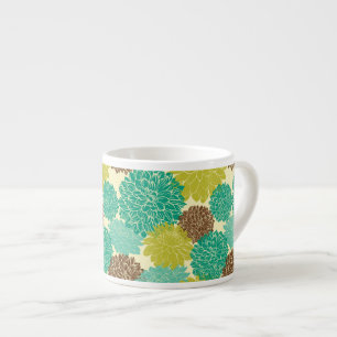 Floral Pattern Espresso Cup